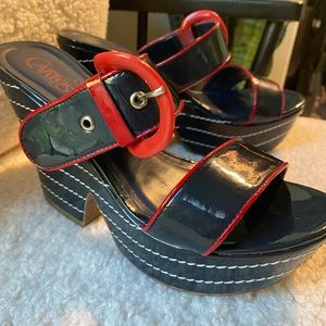 Carlos Santana platform Wedge shoes